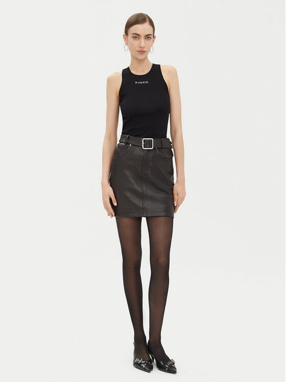 PINKO PINKO Τοπ 100822 A2C1 Μαύρο Regular Fit
