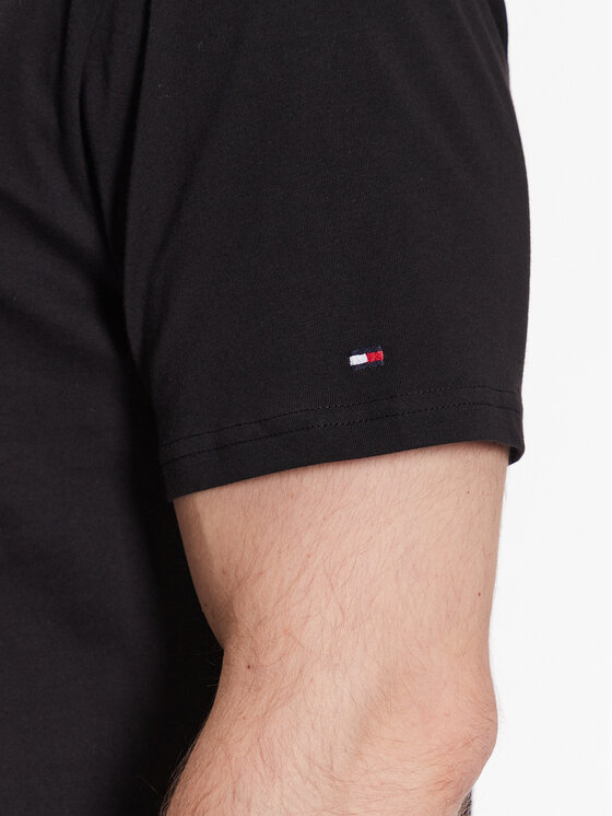 Tommy Hilfiger Tommy Hilfiger Marškinėliai Logo UM0UM02916 Juoda Regular Fit