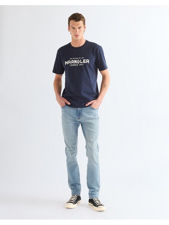 Wrangler Wrangler Jeansy LARSTON Niebieski Slim Fit