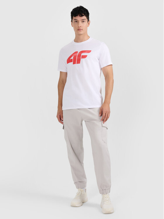 4F 4F T-Shirt NOS Biały Regular Fit