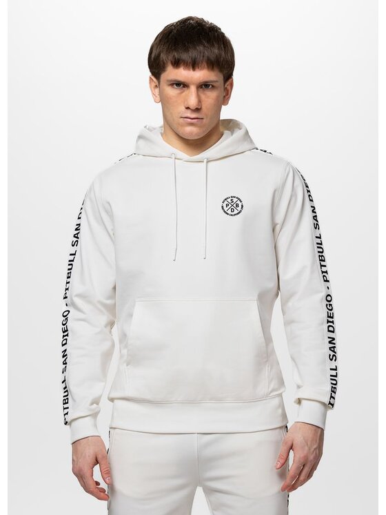 PITBULL PITBULL Bluza TAPE PARKER Biały Regular Fit