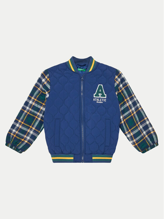 Gyerek Bomber dzseki United Colors Of Benetton, Méret: 116, Sötétkék, 240XGN02U