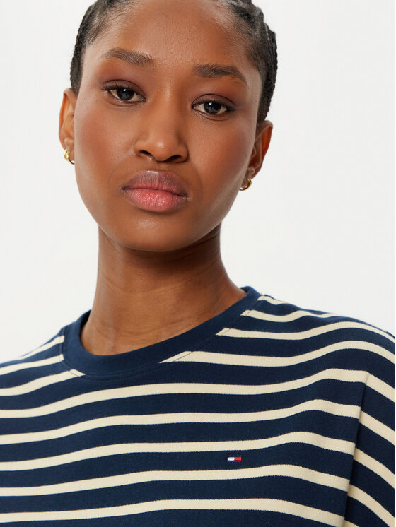 Tommy Hilfiger Tommy Hilfiger Každodenné šaty WW0WW45183 Tmavomodrá Regular Fit