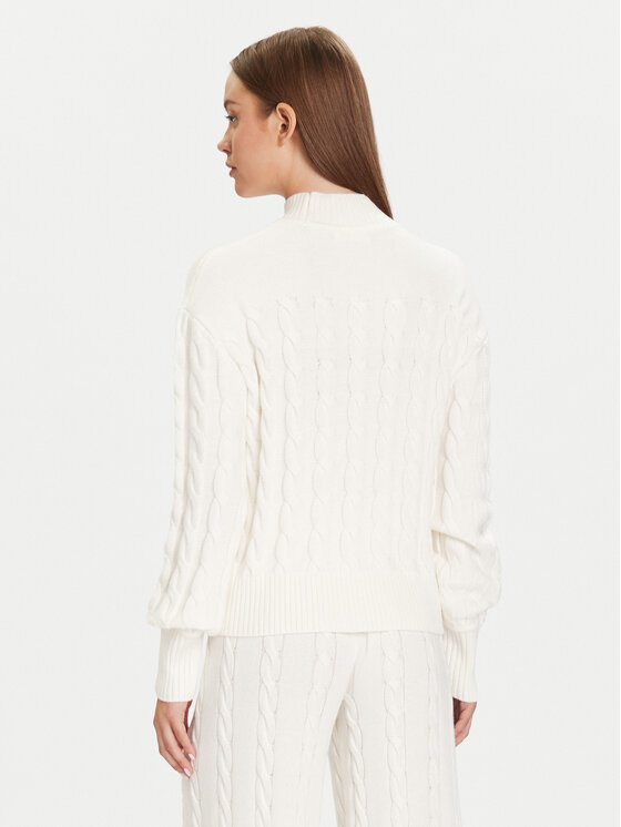 Guess Guess Krekls ar augstu apkakli W5BR30 Z1192 Écru Relaxed Fit