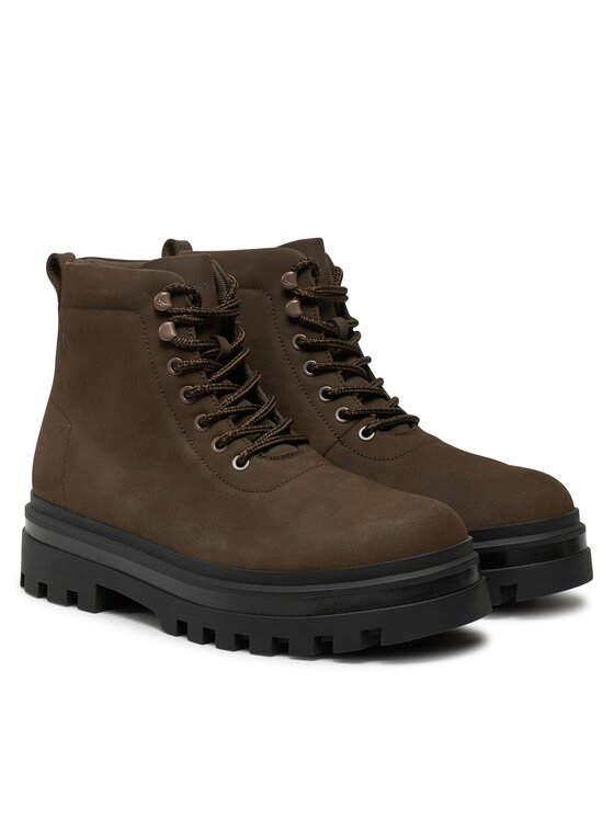 Calvin Klein Jeans Calvin Klein Jeans Planinarske cipele Lugged Laceup Boot Oxf Hiking Nb YM0YM01076 Smeđa