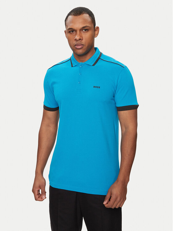 Boss Tricou polo Paddy 1 50512995 Albastru Regular Fit