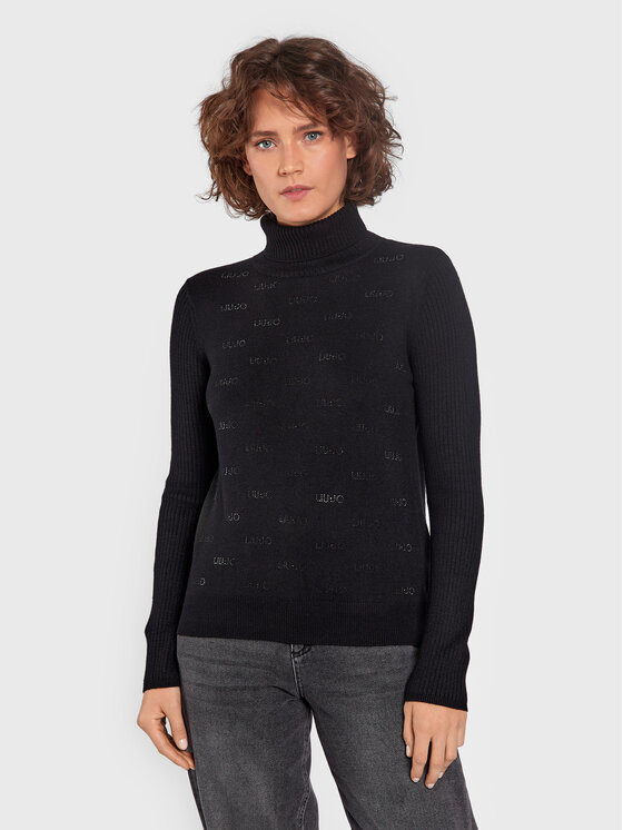 Liu Jo Sport Pull col roul TF2107 MA63M Noir Regular Fit