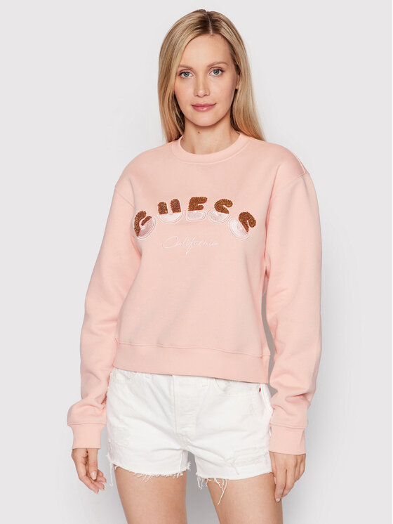 Guess Bluză W2YQ02 K9Z21 Roz Regular Fit