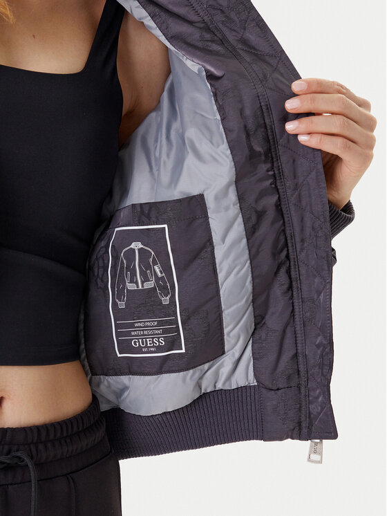 Guess Guess Bomber W5YL08 WHDK2 Siva Regular Fit
