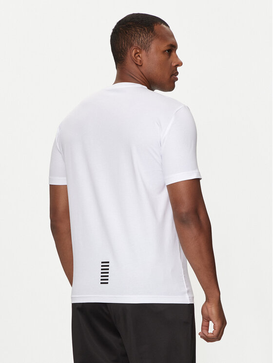 EA7 Emporio Armani T shirt 8NPT26 PJVQZ 1100 Blanc Regular Fit Modivo