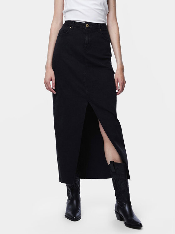 Pieces Gonna di jeans Jessie 17150234 Nero Regular Fit, taglia : M