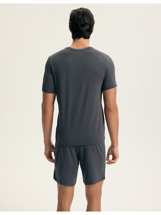 Esotiq Esotiq Piżama 44402 Szary Regular Fit