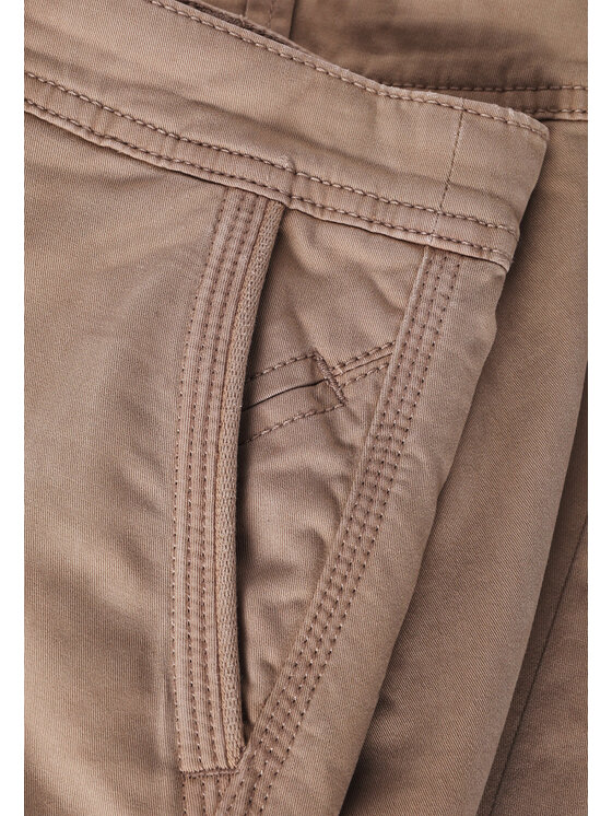 TATUUM TATUUM Kalhoty z materiálu HINO Hnědá Skinny Fit