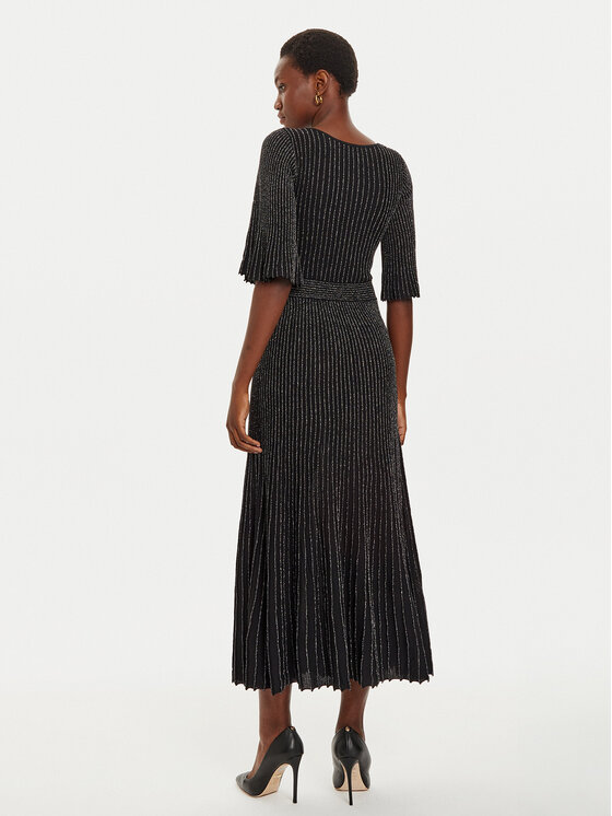 KARL LAGERFELD KARL LAGERFELD Rochie tricotată 246W1316 Negru Regular Fit