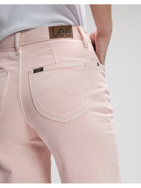 Lee Lee Jeansy STELLA Różowy Wide Leg