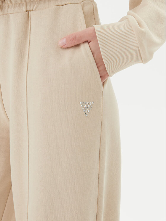 Guess Guess Παντελόνι φόρμας V5GB07 KCRP0 Μπεζ Regular Fit