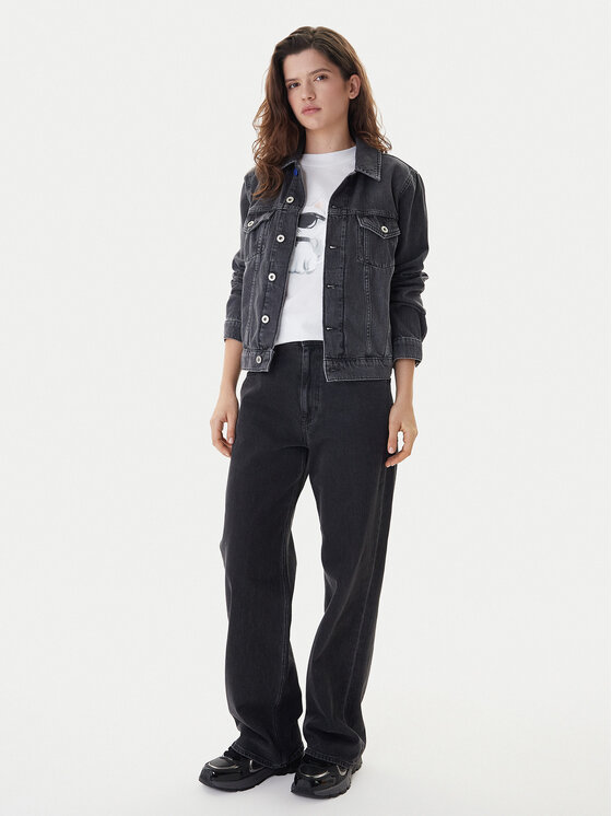 Karl Lagerfeld Jeans Karl Lagerfeld Jeans Geacă de blugi A3W14063 Gri Regular Fit