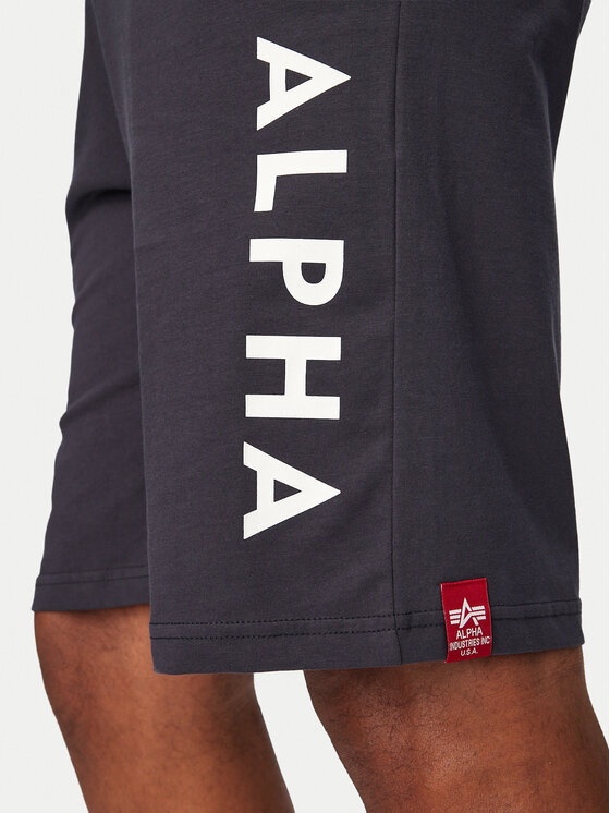 Alpha Industries Alpha Industries Športne kratke hlače Jersey 116366 Mornarsko modra Regular Fit