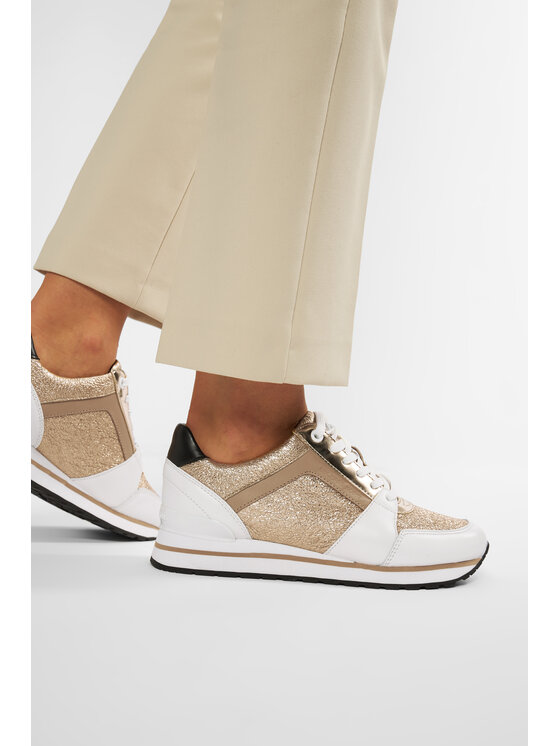 Michael kors billie trainer gold top