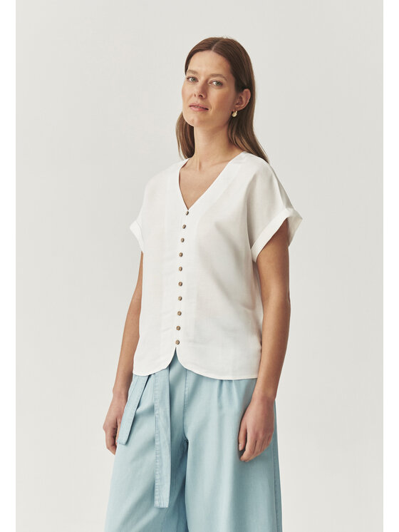 TATUUM TATUUM Bluzka SAMANTA Biały Classic Fit