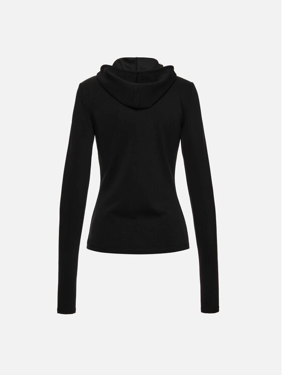 La Mania La Mania Mikina MANDIE Čierna Basic Fit