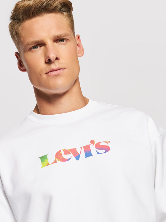 Felpa Graphic 38712-0029 Bianco Relaxed Fit