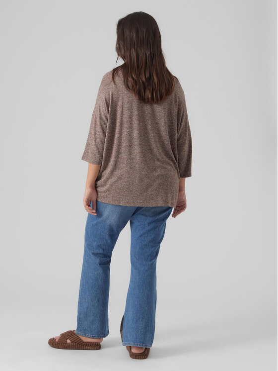 Vero Moda Curve Vero Moda Curve Блузка Brianna 10297287 Коричневий Regular Fit