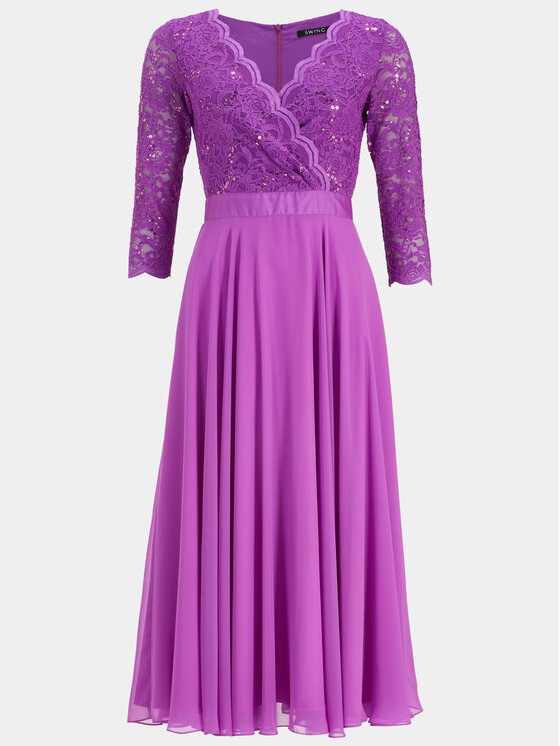 Swing Swing Coctailkleid 5AE01600 Violett Regular Fit