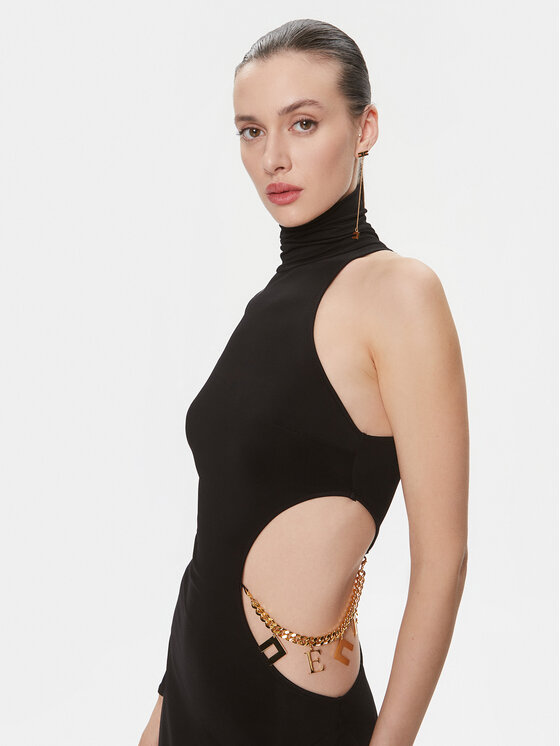 Elisabetta Franchi Elisabetta Franchi Večernja haljina AB-555-41E2-V680 Crna Slim Fit