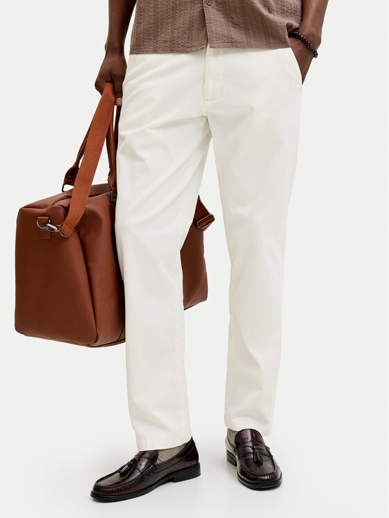 Jack & Jones Jack & Jones Chinos kelnes Kane 12268490 Écru Relaxed Fit