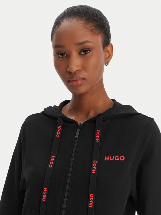 HUGO HUGO Pulóver 50556350 Fekete Regular Fit