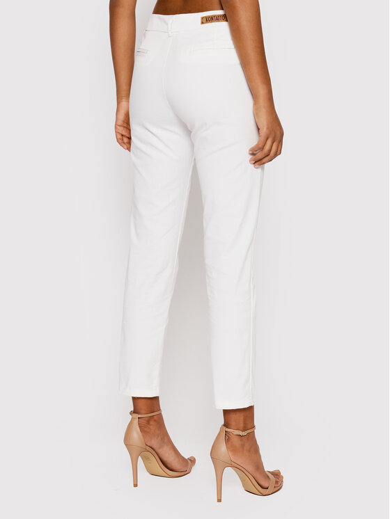 Pantaloni chino TT5002 Bianco Slim Fit