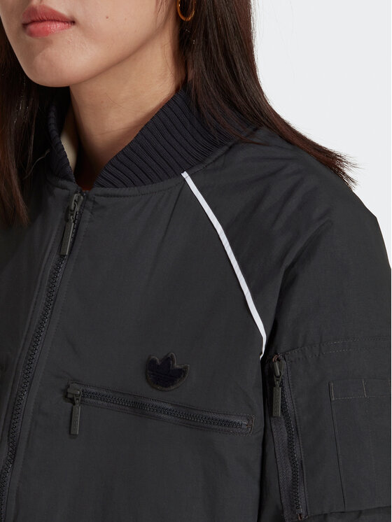 adidas adidas Geacă bomber HK5233 Gri Oversize