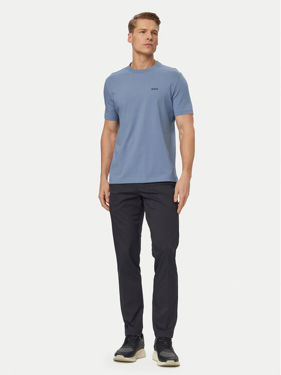 BOSS BOSS T-krekls 50506373 Gaiši zila Regular Fit