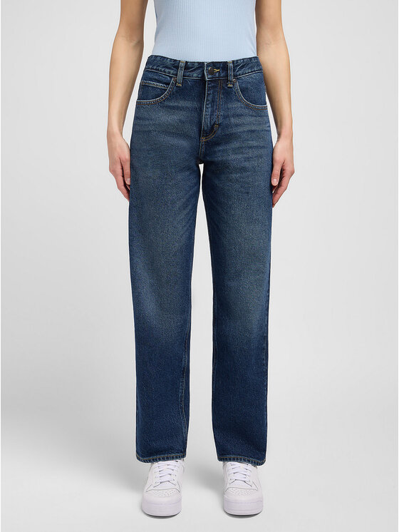 Lee Lee Jeansy RIDER Niebieski Slim Fit