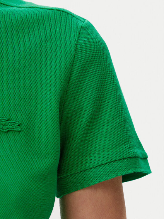 Lacoste Lacoste Každodenní šaty EF5473 Zelená Slim Fit