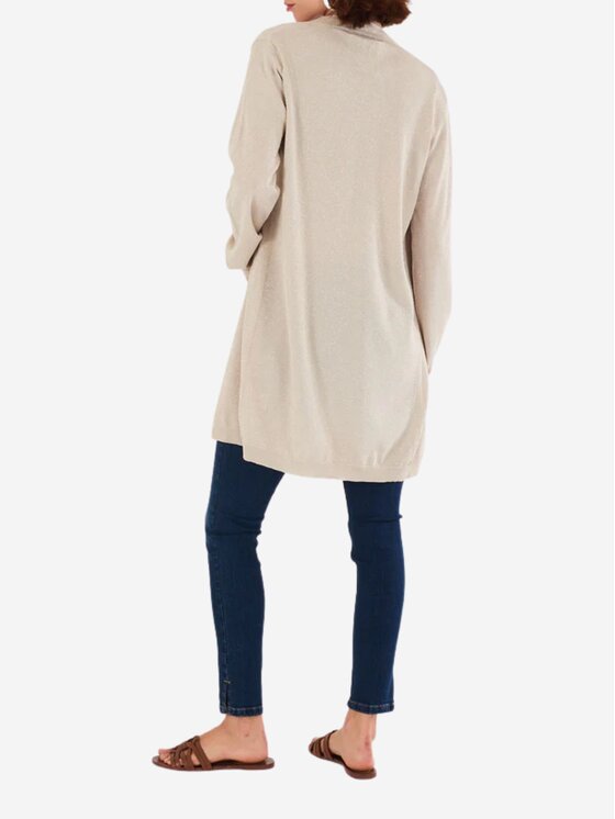 Yes Zee Yes Zee Cardigan Cardigan Lungo Donna Oro Regular Fit