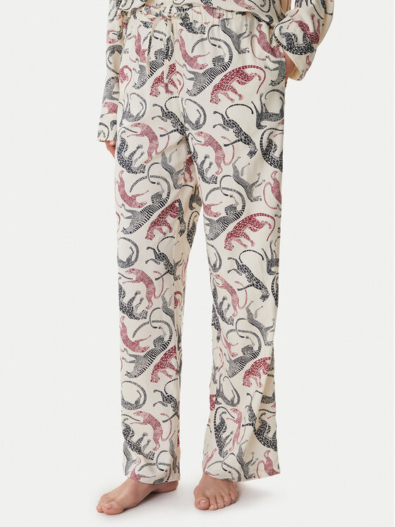 Tommy Hilfiger Pantaloni pijama UW0UW06244 Écru