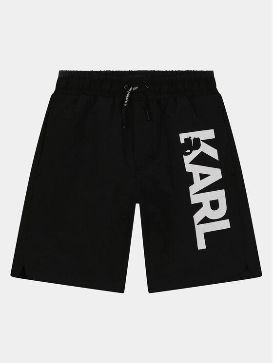 Karl Lagerfeld Kids Kopalne Hlače Z30023 D Črna Regular Fit