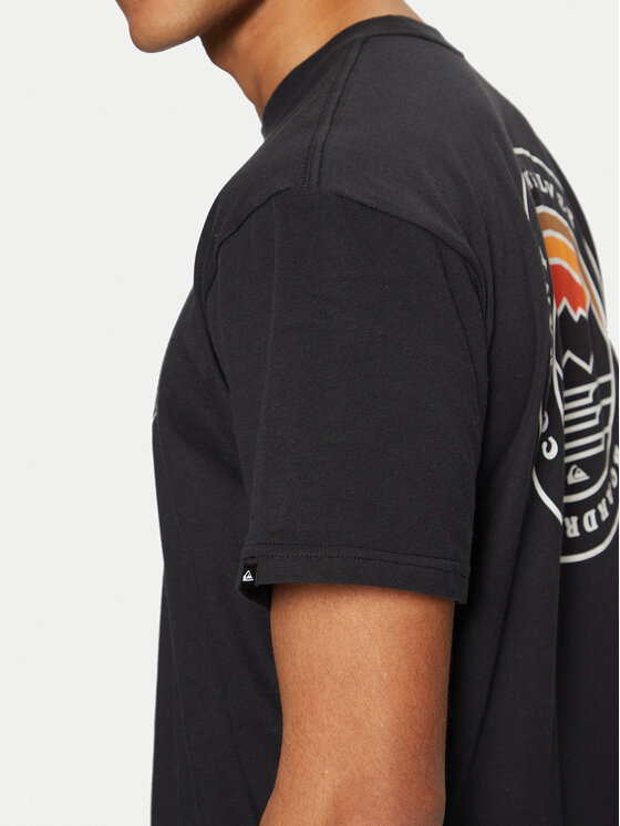 Quiksilver Quiksilver Тишърт Landscapes EQYZT07917 Черен Regular Fit