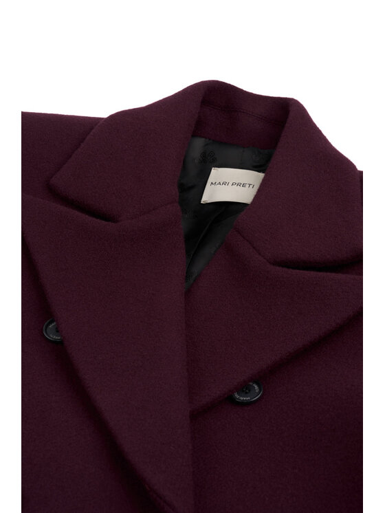 MARI PRETI MARI PRETI Cappotto Caldessa Bordeaux Regular Fit