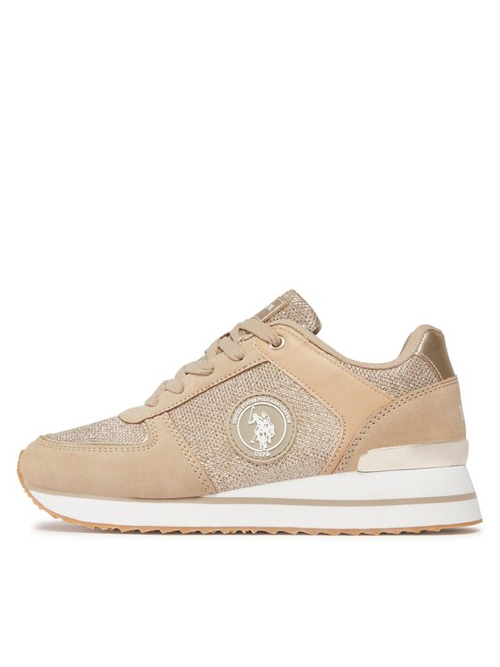 U.S. Polo Assn. U.S. Polo Assn. Sneakersy FEY009 SHINY Złoty