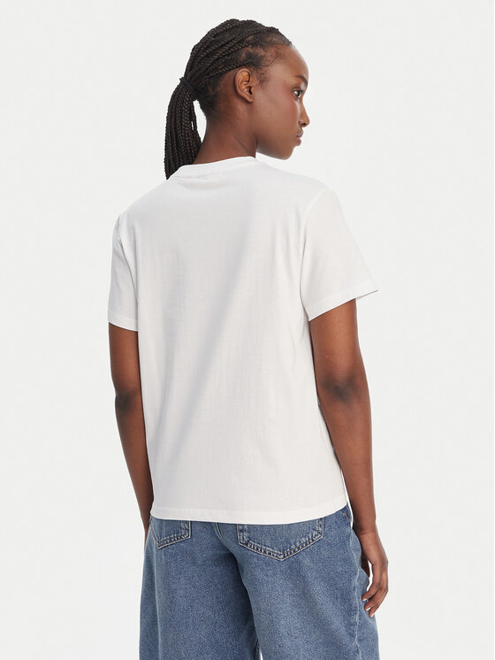 Hunter Hunter T-Shirt Essentials HARW0011261 Biały Regular Fit