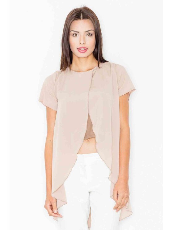 FIGL FIGLFIGL Blusa M465 Beige Regular Fit