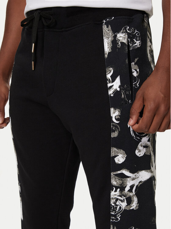 Versace Jeans Couture Versace Jeans Couture Teplákové kalhoty 76GAA3C0 Černá Regular Fit