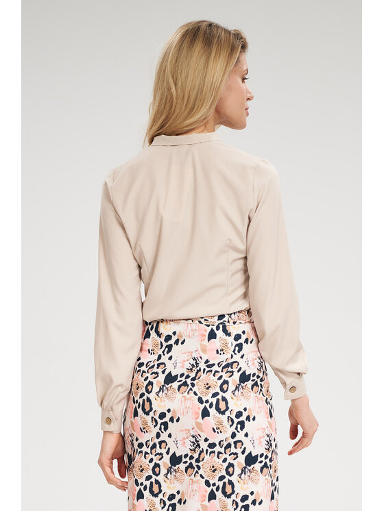FIGL FIGLFIGL Blusa M700 Beige Regular Fit