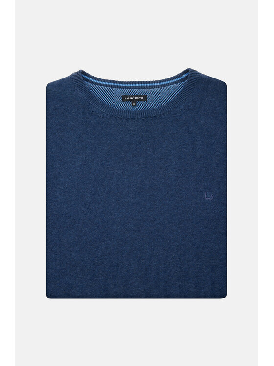 Lancerto Lancerto Sweter Morey SW073223000019 Granatowy Regular Fit