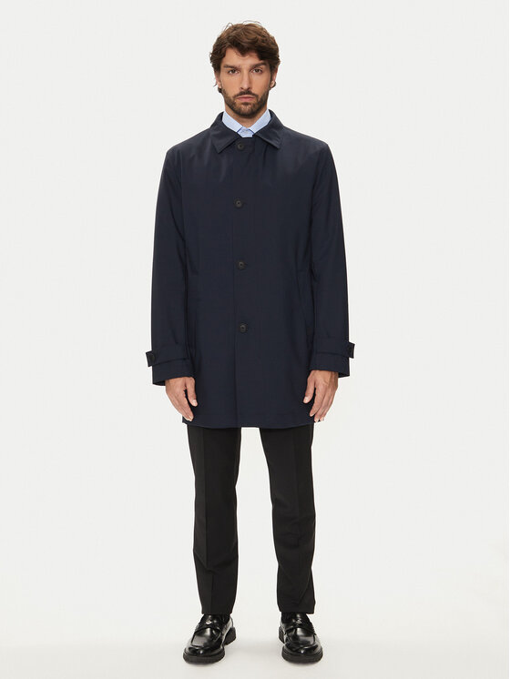 BOSS Boss Žieminis paltas P-Jared 50521591 Tamsiai mėlyna Regular Fit