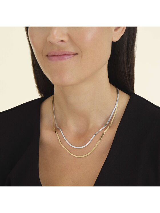 Rosefield Rosefield Naszyjnik Duotone Snake Necklace Kolorowy