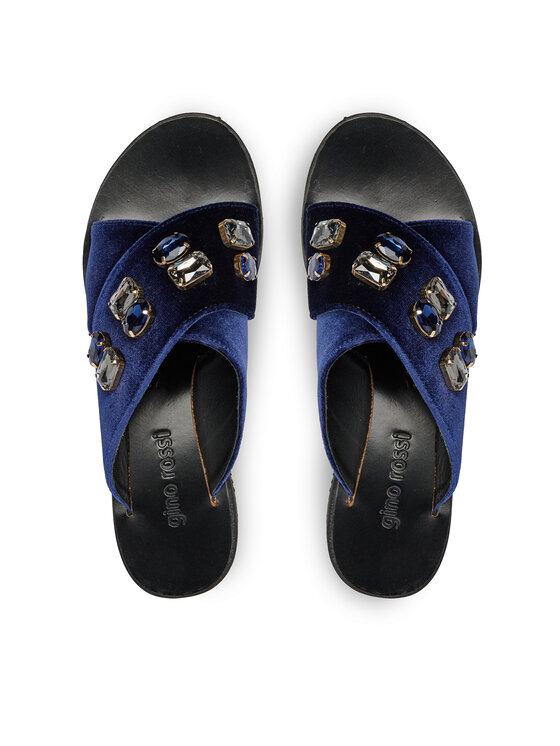 GINO ROSSI Gino Rossi Klapki Saylee DL046N-TWO-TK00-5700-P Granatowy